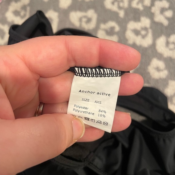 Black Ruffled One-Piece Swimsuit - Picture 3 of 3